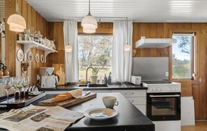 Fridge, stovetop, coffee/tea maker - Røgegård Hjortehytten (Fjerritslev)