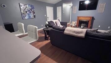 TV connectée, cheminée