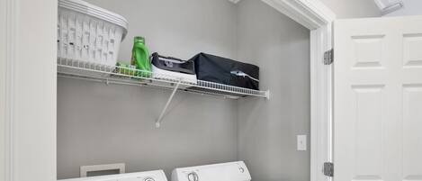 On-site washer and dryer to keep you fresh throughout your stay