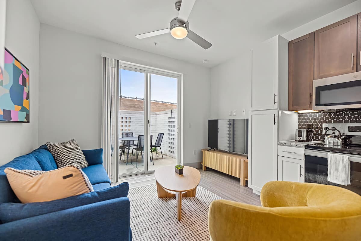 Exclusive Apartment, 2 Bedrooms | Living area | 43-inch Smart TV with digital channels, Netflix, Hulu