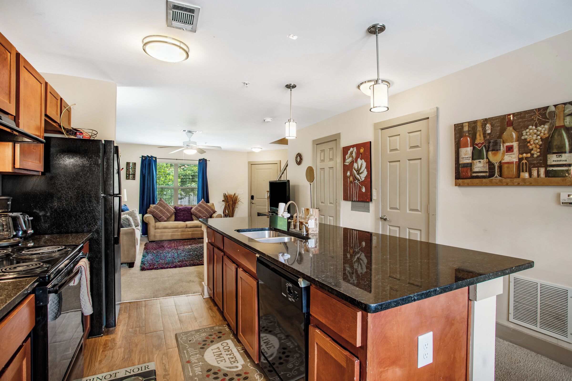 Microwave, oven, stovetop, dishwasher