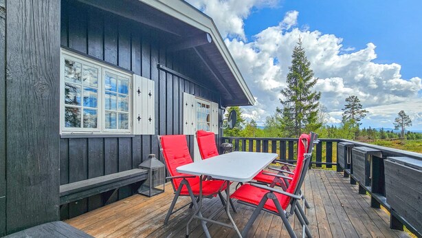 Outdoor dining - Beautiful home in Gol with kitchen (Gol)