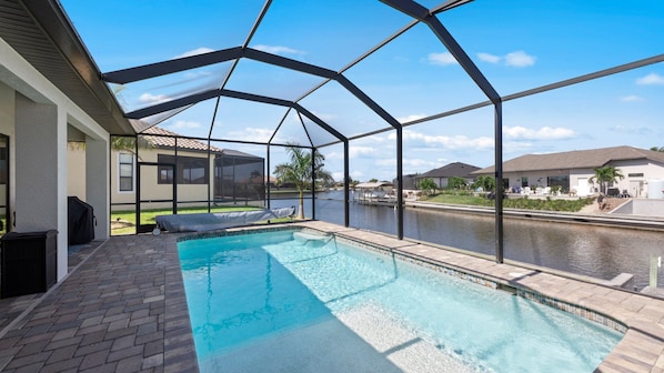 A heated pool
