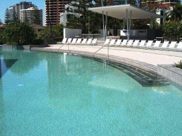 Indoor pool, outdoor pool