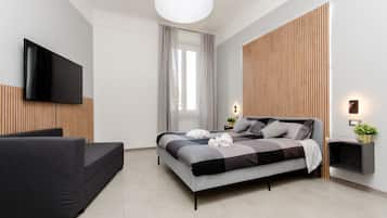 1 chambre, fer et planche Ă repasser, Wi-Fi, draps fournis