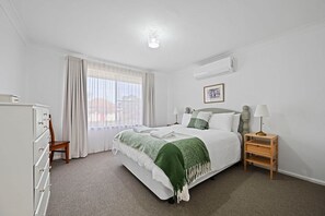 3 bedrooms, iron/ironing board, travel cot, WiFi