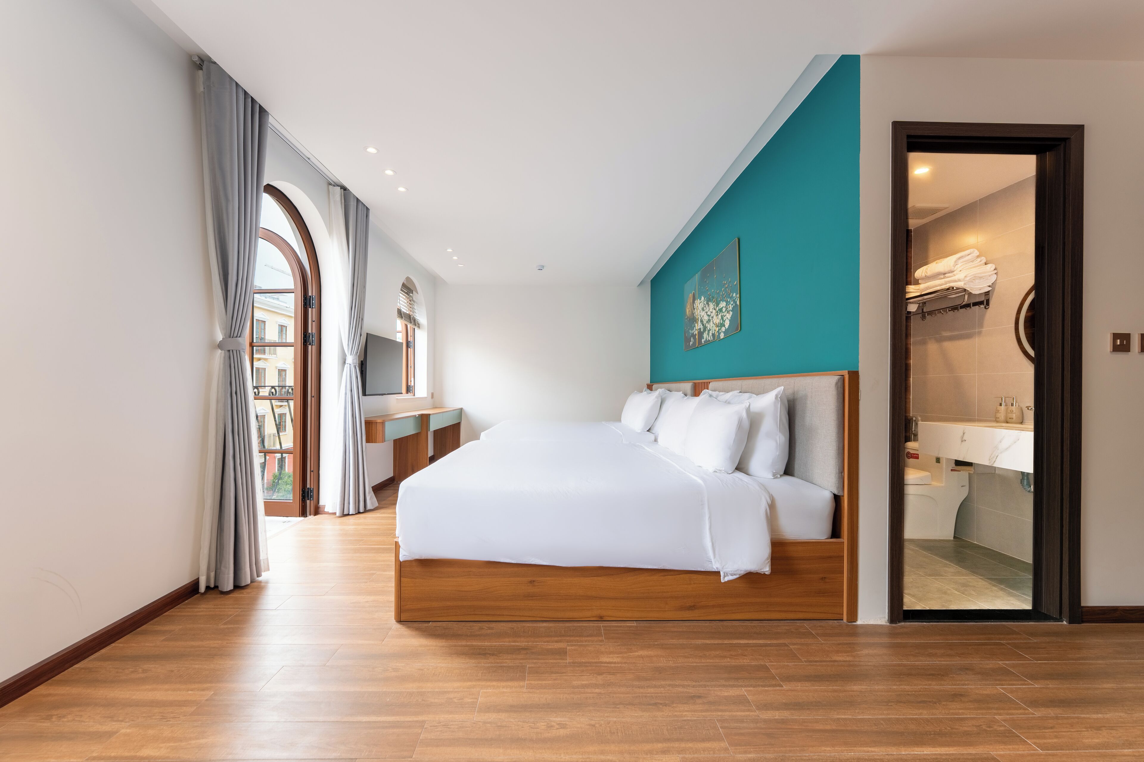 Familien-Suite, Stadtblick | Balkon