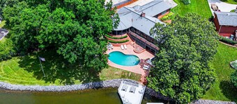 Lakefront 4BR in Charlotte w/ Pool, Hot Tub & BBQ