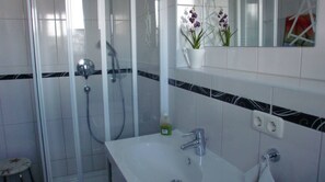 Regadera y secadora de cabello 