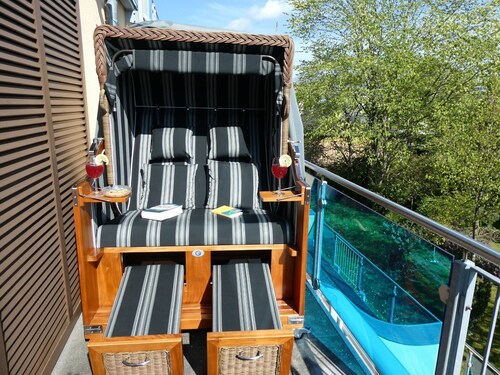 Apartment 'Ferienwohnung Stella Fiante' with Sea View, Balcony and Wi-Fi