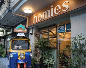 Majoituspaikan julkisivu