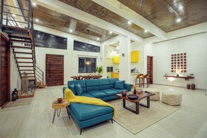 Exclusive Villa | Living area | Flat-screen TV - LaRiSa X Mountains & Martini Villa (Tehri)