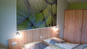 2 Schlafzimmer, Reisekinderbett, kostenloses WLAN
