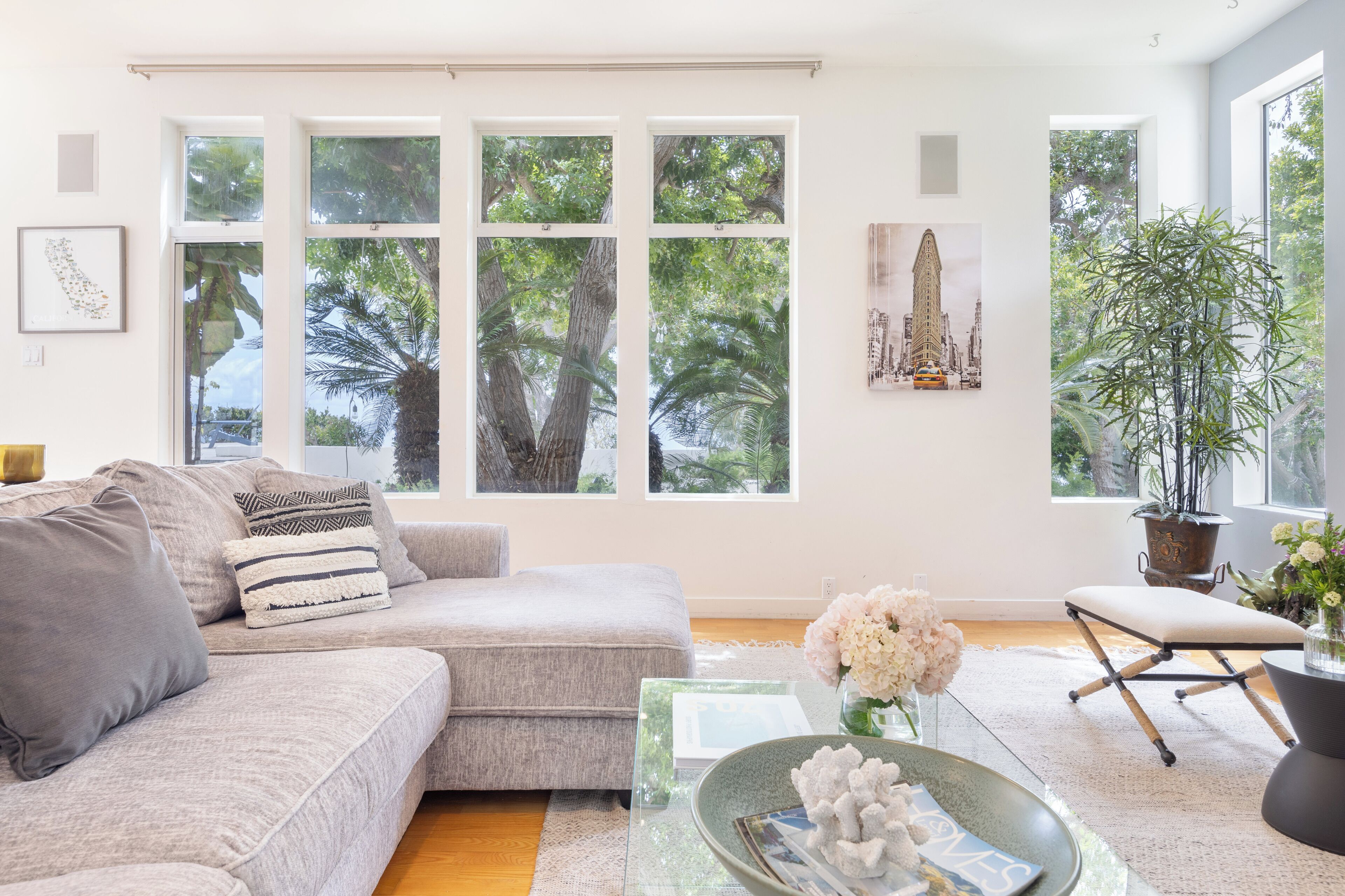 Smart TV, lareira, escritórios