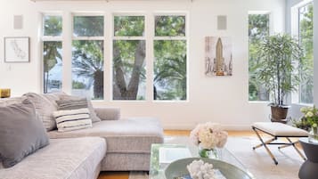 Smart TV, lareira, escritórios