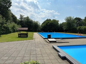 A heated pool