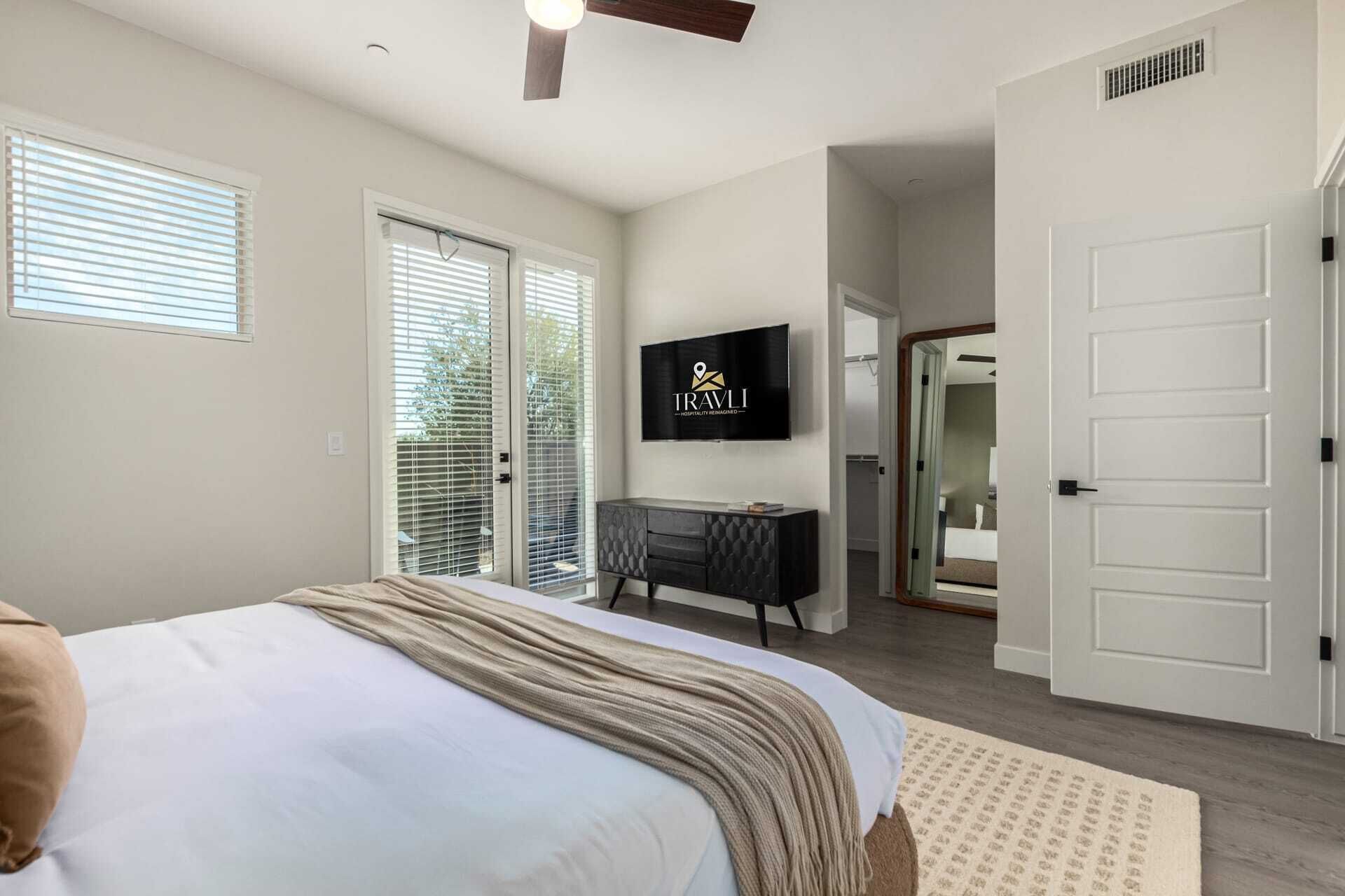 2 bedrooms, iron/ironing board, travel crib, WiFi