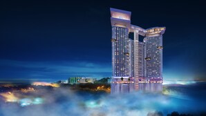 A high-rise building with multiple floors, large windows, and a modern architectural design. - Wyndham Ion Majestic Genting Highlands (Genting Highlands)