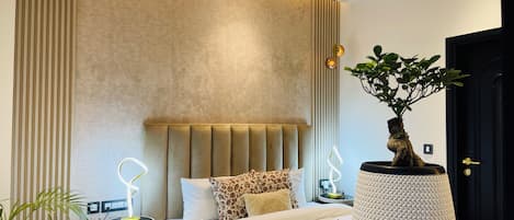 1 bedroom, desk, blackout drapes, iron/ironing board