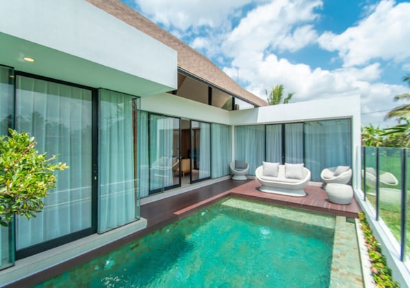 A heated pool