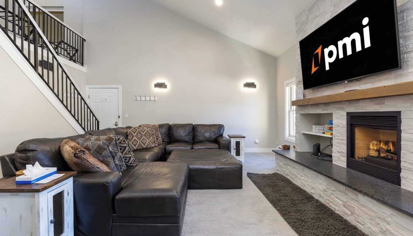 TV, fireplace, offices