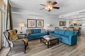 TV - Master has a Whirlpool 3 Bdrm Oceanfront Condo (North Myrtle Beach)