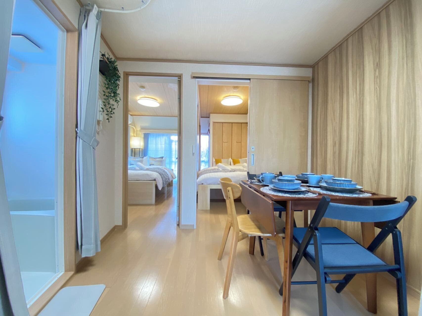 2 bedrooms, iron/ironing board, free WiFi, bed sheets