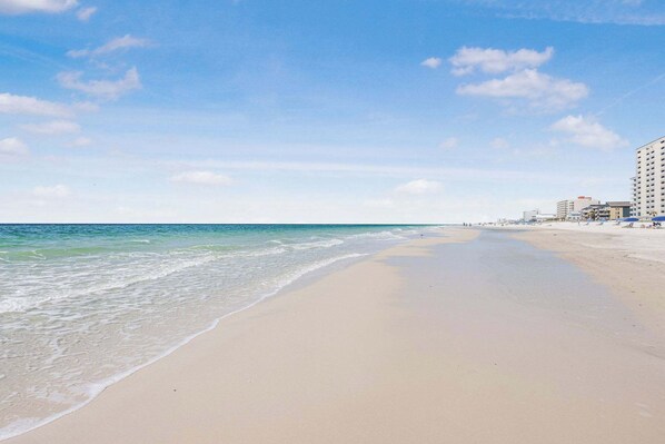 On the beach