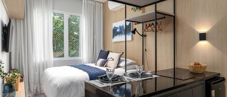 1 dormitorio, tabla de planchar con plancha, wifi gratis y ropa de cama