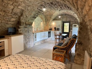 1 soveværelse, strygejern/strygebræt, gratis Wi-Fi, sengetøj