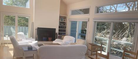 TV connectée, cheminée