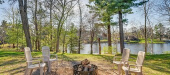 Lake Wissota Home w/ Private Dock + Fire Pit!
