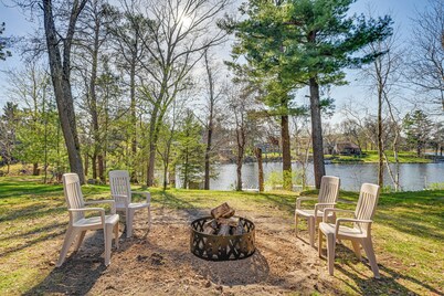Lake Wissota Home w/ Private Dock + Fire Pit!