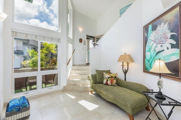 TV, DVD player, music library, video library