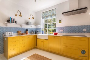 Coffee/tea maker, fridge, microwave, oven - Nothe House - Exclusive home, Weymouth Harbour (Weymouth)