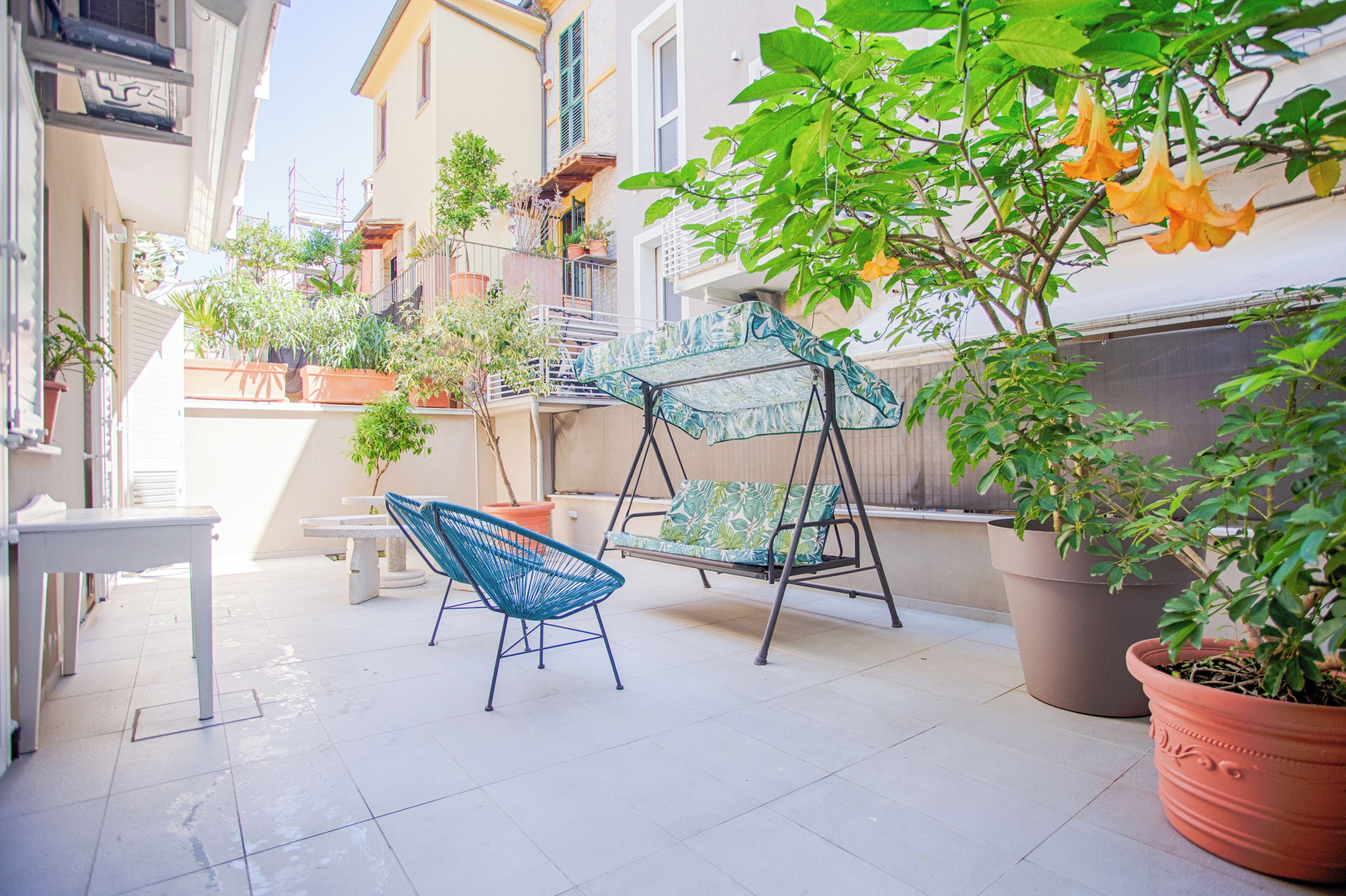 Appartamento Comfort, 2 camere da letto, non fumatori, cucina | Terrazza/patio