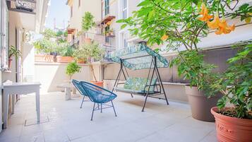 Appartamento Comfort, 2 camere da letto, non fumatori, cucina | Terrazza/patio