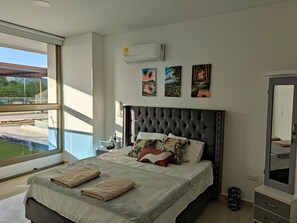 2 bedrooms, iron/ironing board, free WiFi, bed sheets - Lujoso Apto en Pozoscolorados Samaria Club de Playa Santa Marta (Gaira)