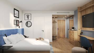 Literie hypoallergénique, coffres-forts dans les chambres, bureau