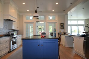 Private kitchen - Waterfront Grindstone island estate, the height of sophistication in nature. (Clayton)