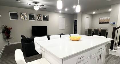 Home sweet home with 4 bedrooms/2.5 baths and 8 beds.