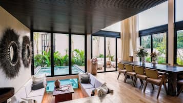 Villa de lujo, vistas al patio | Vistas desde la habitación