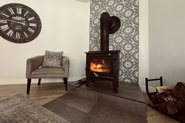 Comfy functional woodstove