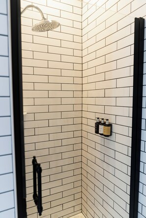 Bathroom shower - The Harvey (New Bern)