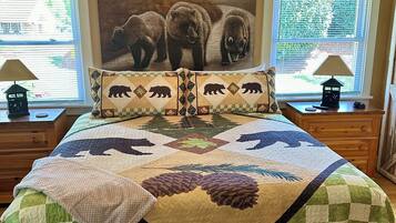 3 bedrooms, iron/ironing board, travel cot, WiFi