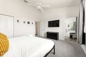 2 bedrooms, iron/ironing board, travel crib, WiFi