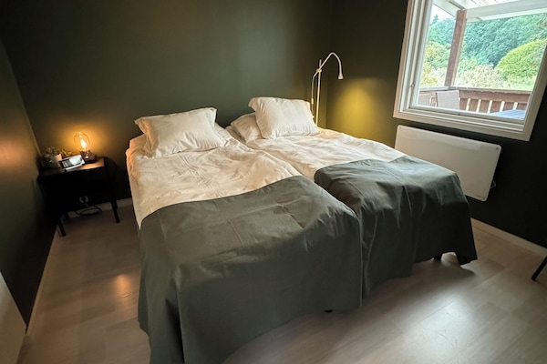 1 chambre, couette en duvet d'oie, rideaux occultants