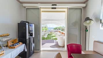 Vue depuis lâhĂ©bergement