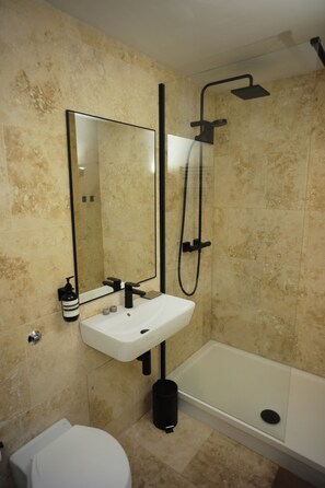Shower, hair dryer