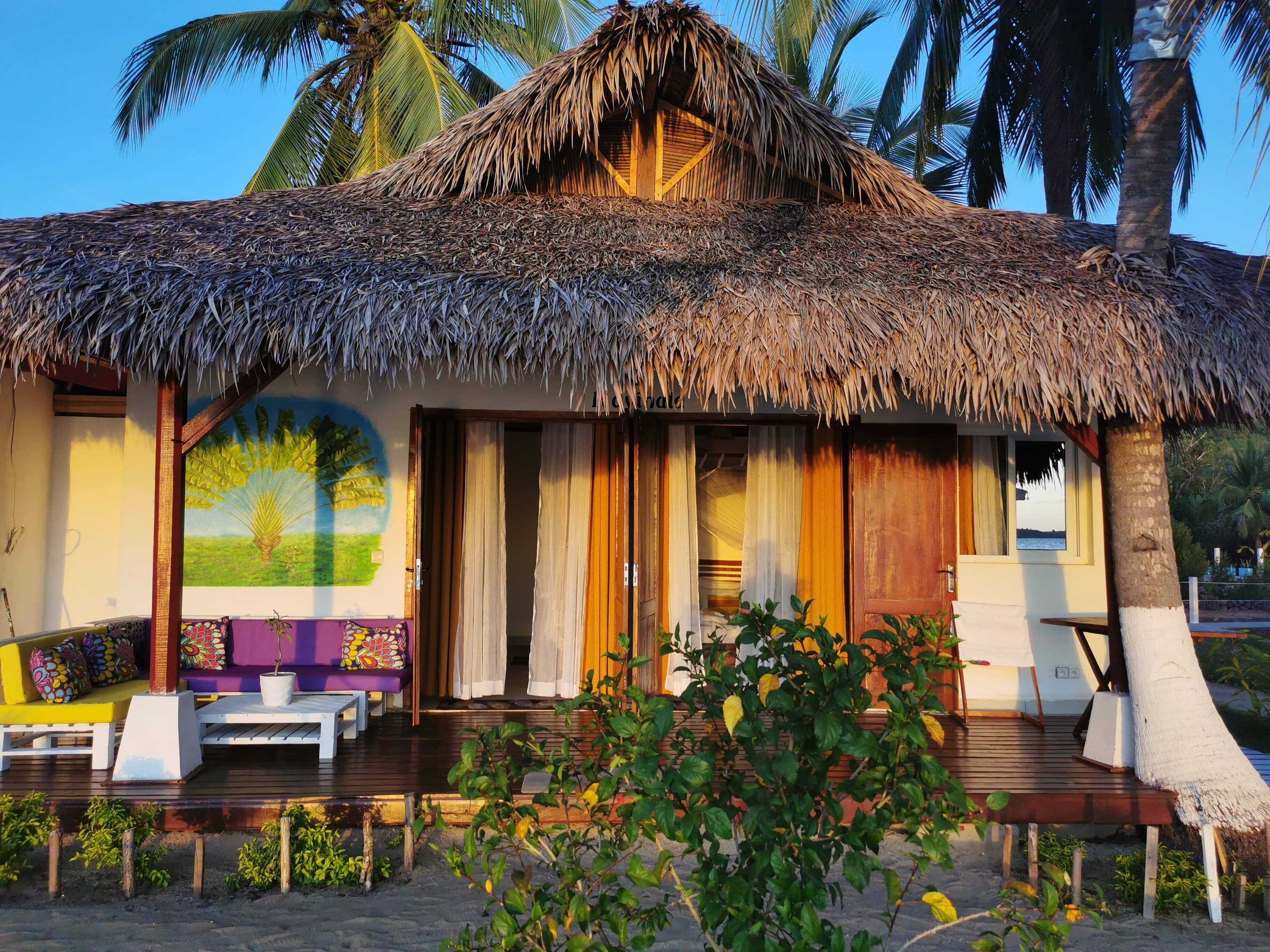 Bungalow Familial, 1 chambre, vue mer, en bord de plage | Terrasse/Patio